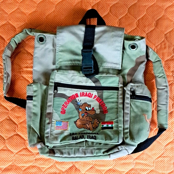 Iraqi freedom army backpack